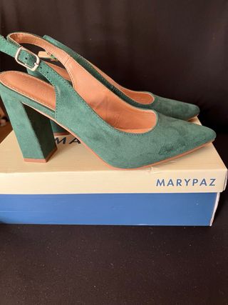 Zapatos de tacón Marypaz verde talla 40
