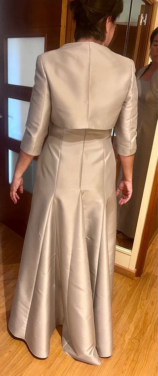 Vestido de fiesta gris como nuevo