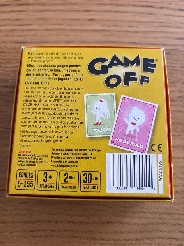 Juego de mesa Game Off