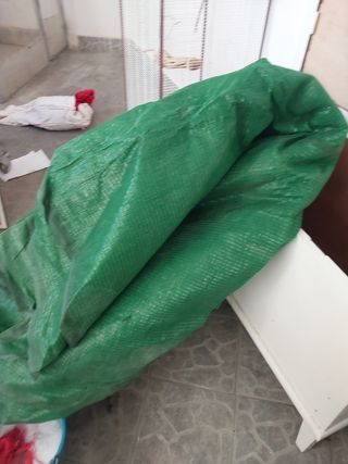 Lona para toldo de poliéster verde