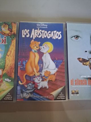 Lote 4 Películas VHS Disney y Thriller