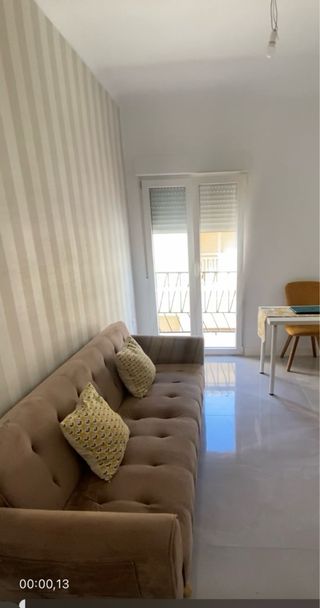 Sofá Cama Beige Terciopelo