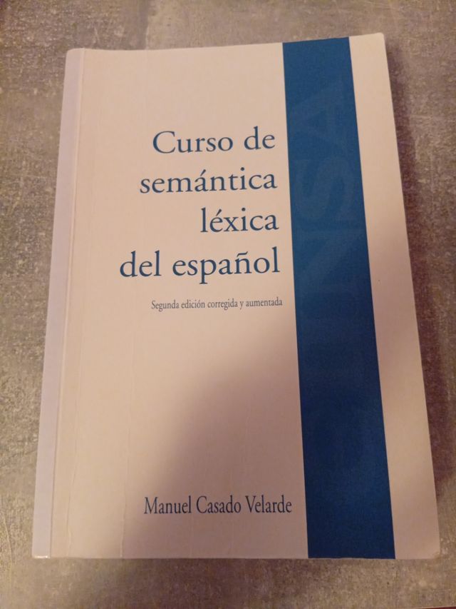 Curso de semántica léxica del español