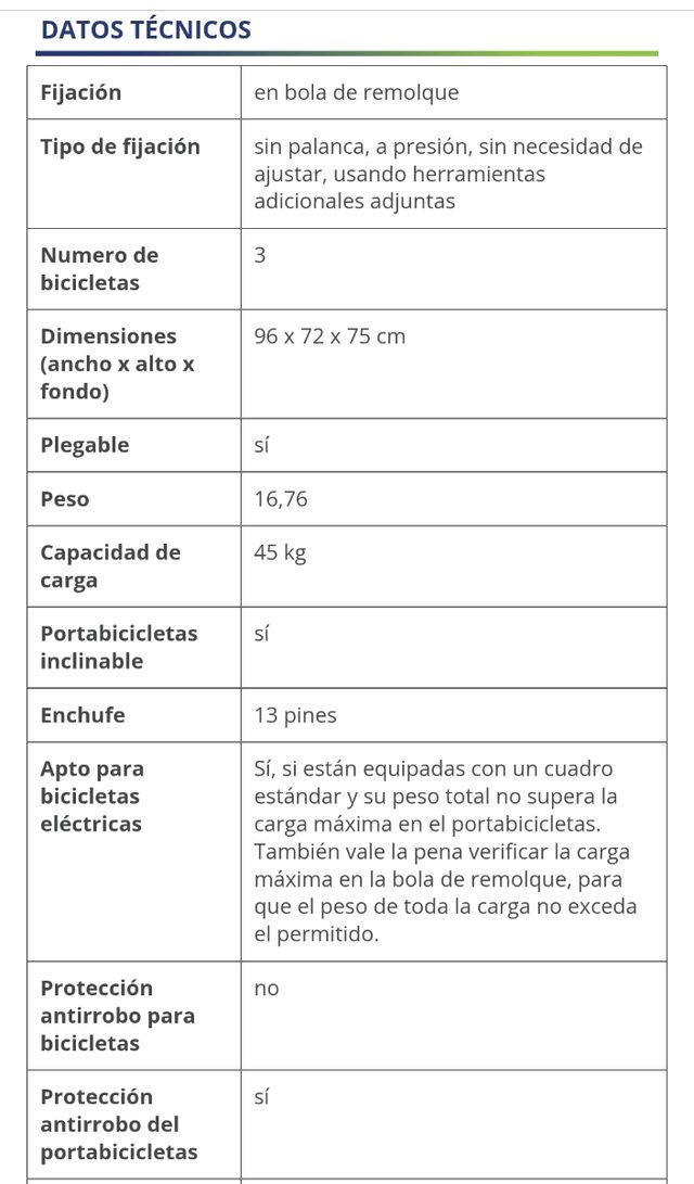 Portabicicletas TYTAN 3 AMOS