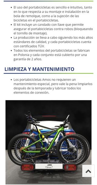 Portabicicletas TYTAN 3 AMOS