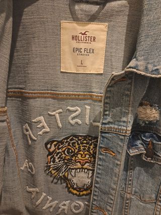 Cazadora vaquera Hollister Talla L