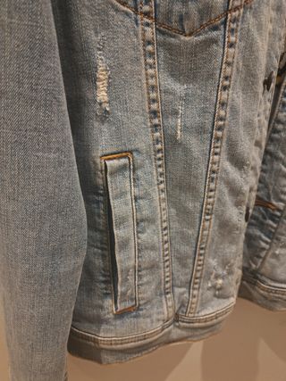 Cazadora vaquera Hollister Talla L