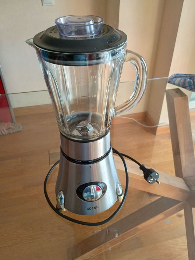 Batidora de vaso de cristal grueso pica hielo