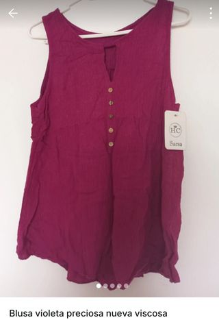 Blusa violeta viscosa