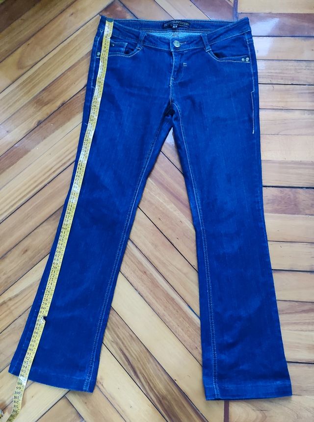 Vaqueros acampanados azules oscuros Talla 40