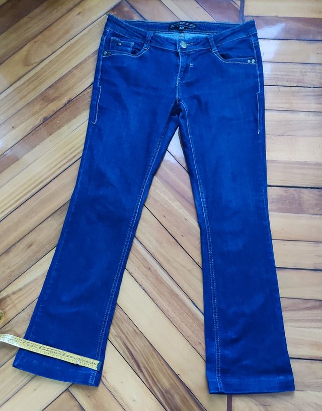 Vaqueros acampanados azules oscuros Talla 40