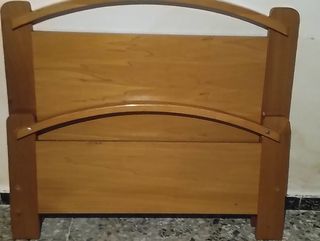 Cabecero y piecero cama individual madera