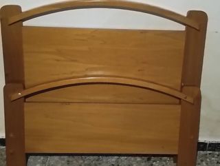 Cabecero y piecero cama individual madera