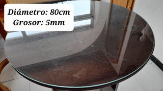 Cristal para mesa redonda