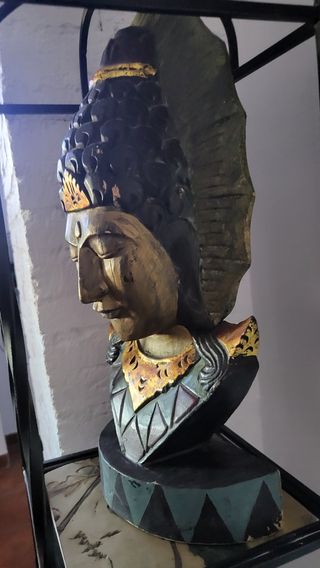 Figura Buda Madera Tallada