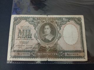 Billete 1000 Pesetas 1940 Murillo