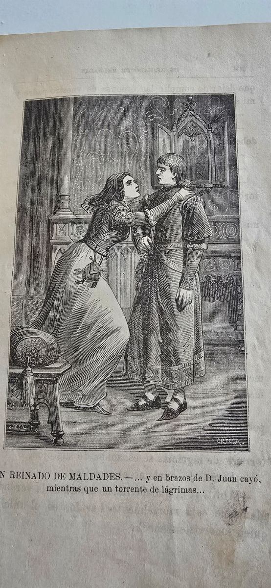 Libro antiguo Un reinado de Maldades 1882