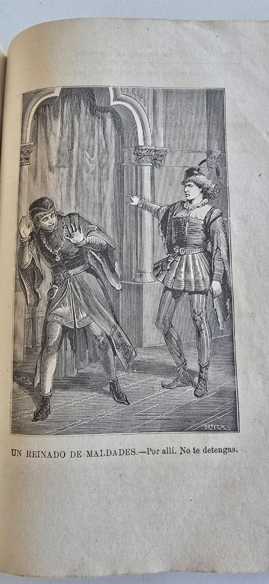 Libro antiguo Un reinado de Maldades 1882