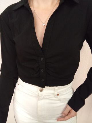 Top Pull&Bear negro