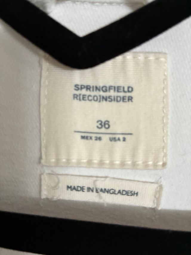 Chaqueta vaquera blanca Springfield