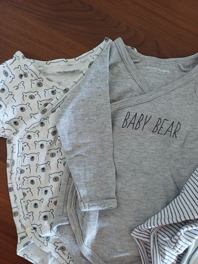 Lote 5 Bodies Vertbaudet bebe 12 Meses