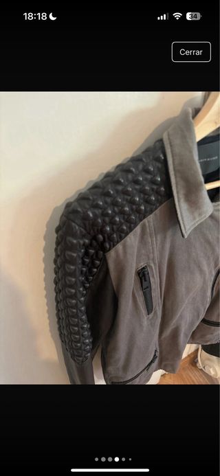 Cazadora MAISON SCOTCH gris piel