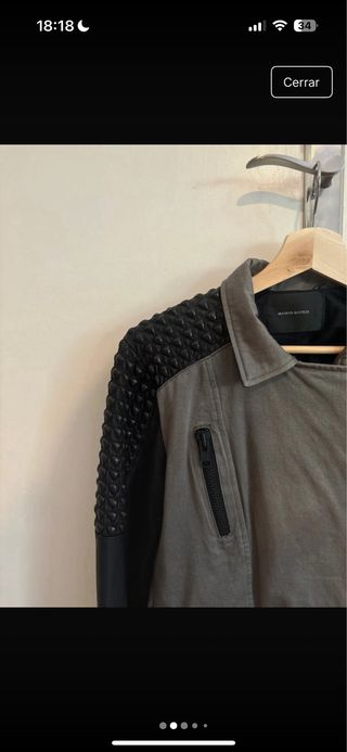 Cazadora MAISON SCOTCH gris piel