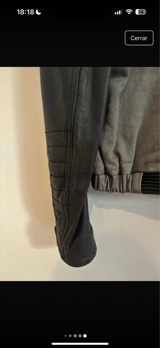 Cazadora MAISON SCOTCH gris piel