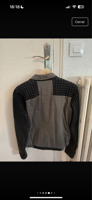 Cazadora MAISON SCOTCH gris piel