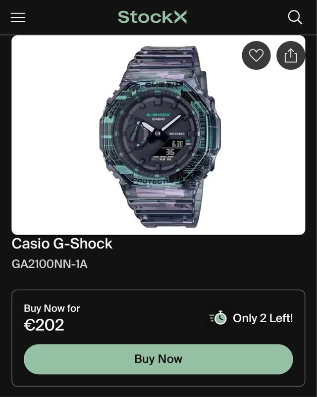 Reloj Casio GA-2100NN Multicolor