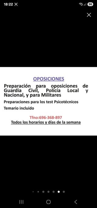 CLASES PARTICULARES Y CURSOS INTENSIVOS, ACCESOS