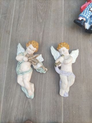 Angelitos de porcelana para decorar