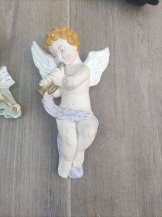 Angelitos de porcelana para decorar