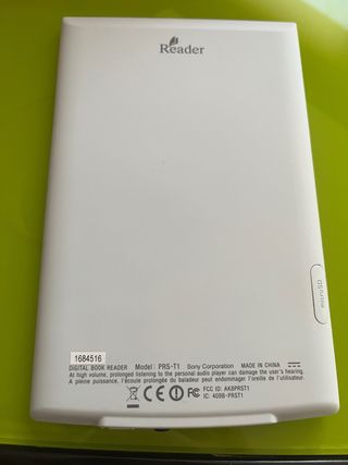 Sony PRS-T1 Lector Ebook Blanco