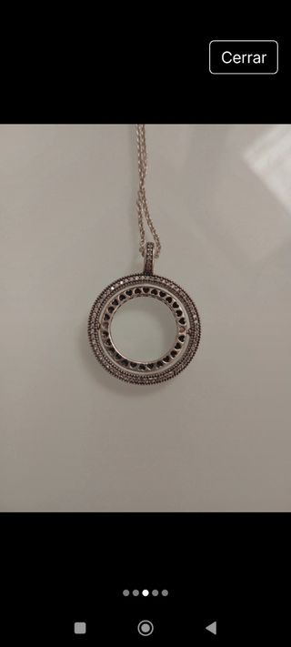 Colgante y cadena Pandora plata