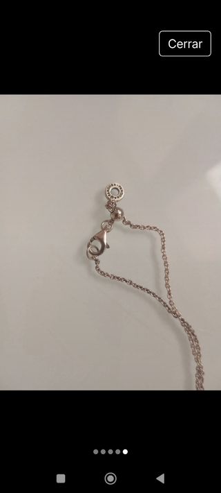 Colgante y cadena Pandora plata