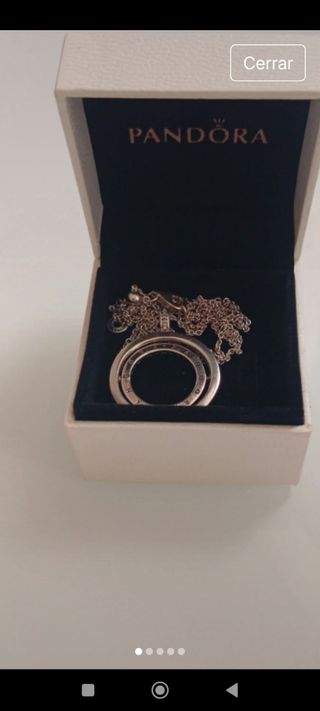 Colgante y cadena Pandora plata