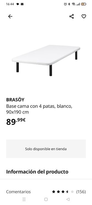 Colchón de 90cm x 2metros y somier.