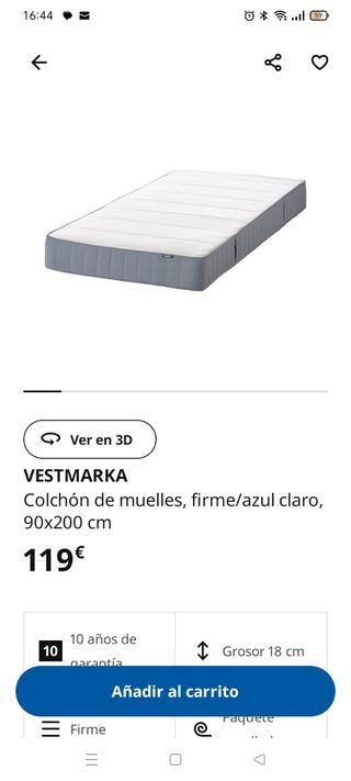2 Camas Completas 90cm. 100 euros las dos.