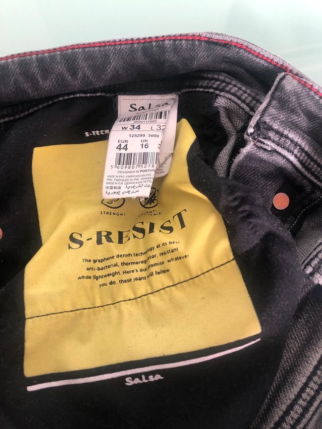 Vaqueros Salsa Hombre Negros