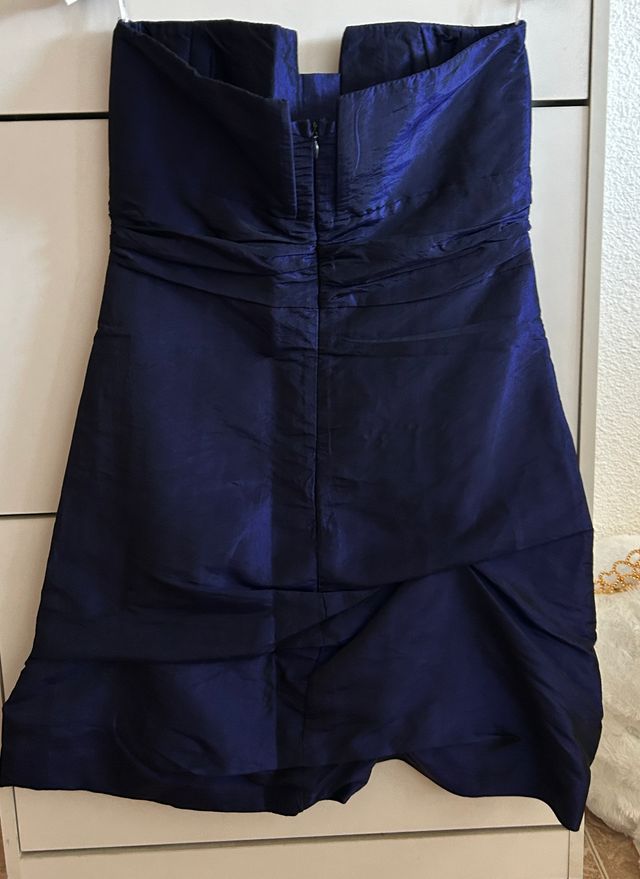 Vestido fiesta corto azul noche