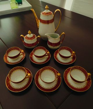 Juego de café de porcelana