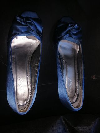 Zapatos de fiesta azul