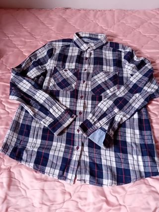 Camisa cuadros mujer talla XL