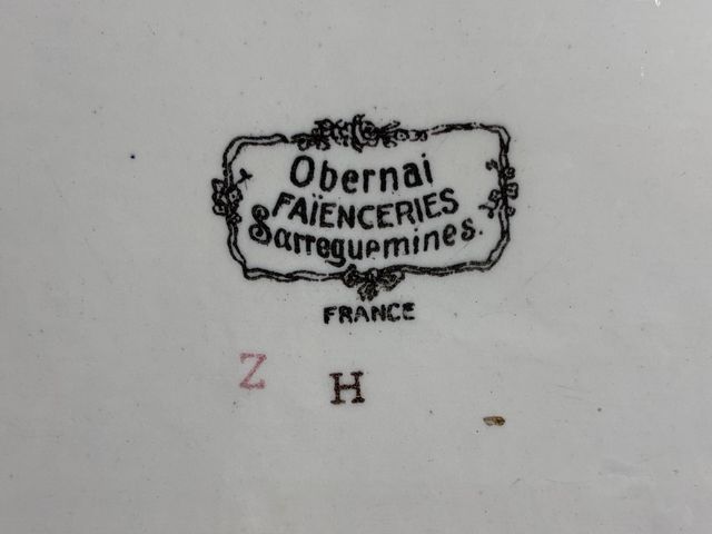 Vassoio antico decorato con scena