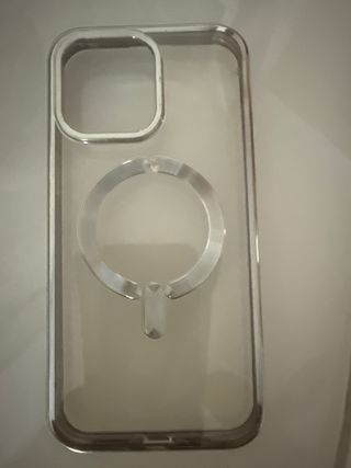 Funda móvil transparente con MagSafe