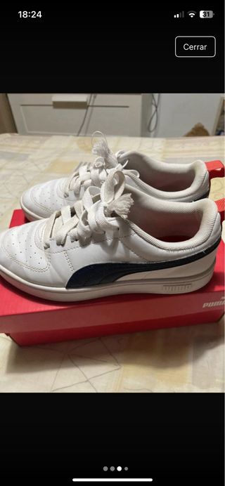 Zapatillas Puma Blancas y Azul