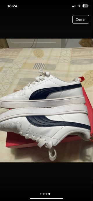 Zapatillas Puma Blancas y Azul
