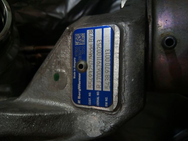 Turbo Opel  1.6 CDTI
54389700013