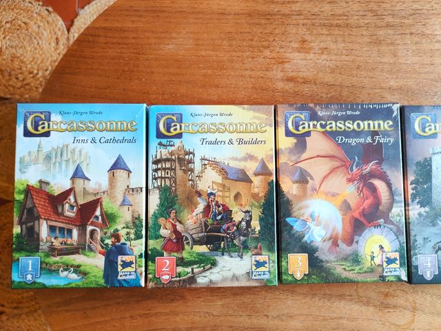 Colección ultimas 10 Expansiones Carcassonne